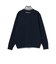 ORANGE LABEL / 襟裏ロゴ ハーフジップ ニット