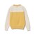 ORANGE LABEL / バイカラー ポロ襟 ニットプルオーバー