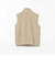 ORANGE LABEL / ストレッチタフタ フルジップ 切替ベスト【STRETCH】