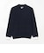 ORANGE LABEL / ジャカードロゴ バイカラーニット
