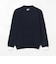 ORANGE LABEL / ジャカードロゴ バイカラーニット