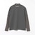ORANGE LABEL / ワッフル切り替え ロングスリーブモックネック