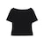ボートネック スリット フィット Tシャツ