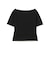 ボートネック スリット フィット Tシャツ
