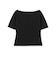 ボートネック スリット フィット Tシャツ