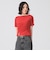 ボートネック スリット フィット Tシャツ