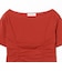 ボートネック スリット フィット Tシャツ