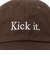 KIck it. ロゴ キャップ