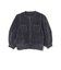 ハーフスリーブ ベロア ニット カーディガン