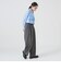 ヘリンボーン ハイウエスト ワイド パンツ