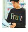 FRUIT OF THE LOOM / Fade Print Crew Sweat