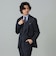 DORMEUIL / ウール チョークストライプ スリーピース スーツ
