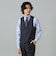 DORMEUIL / ウール チョークストライプ スリーピース スーツ