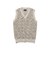 V-Neck Vest ”KASURI” Jacquard