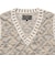 V-Neck Vest ”KASURI” Jacquard