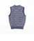 V-Neck Vest ”KASURI” Jacquard
