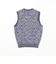 V-Neck Vest ”KASURI” Jacquard