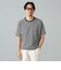 コットンヘンプ ミニボーダー Tシャツ