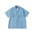 Open Collar Nylon Airy Plaid