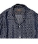 Open Collar Cupro Dot Zigzag Pattern