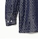 Open Collar Cupro Dot Zigzag Pattern