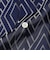 Open Collar Cupro Dot Zigzag Pattern