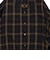 Open Collar Ombre Plaid
