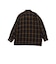 Open Collar Ombre Plaid