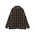 Open Collar Ombre Plaid