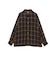 Open Collar Ombre Plaid