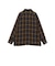 Open Collar Ombre Plaid