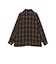 Open Collar Ombre Plaid