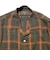 Open Collar Ombre Plaid