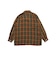 Open Collar Ombre Plaid