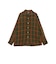 Open Collar Ombre Plaid