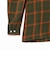 Open Collar Ombre Plaid