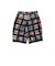 2 Pleats Shorts Window Patchwork Madras