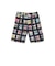 2 Pleats Shorts Window Patchwork Madras