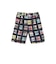 2 Pleats Shorts Window Patchwork Madras