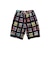 2 Pleats Shorts Window Patchwork Madras