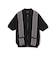 Zip Knit Polo Stripe