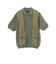 Zip Knit Polo Stripe