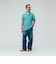 Knit Polo Kasuri Stripe