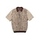 Half Zip Knit Polo Animal Jacquard