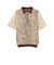 Half Zip Knit Polo Animal Jacquard