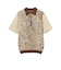 Half Zip Knit Polo Animal Jacquard