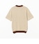 Half Zip Knit Polo Animal Jacquard