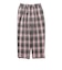2 Pleats Relax Trousers Waffle Plaid