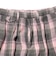 2 Pleats Relax Trousers Waffle Plaid