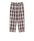 2 Pleats Relax Trousers Waffle Plaid